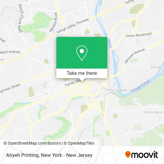 Atiyeh Printing map