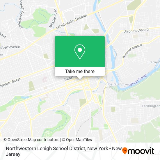 Mapa de Northwestern Lehigh School District