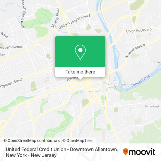 United Federal Credit Union - Downtown Allentown map