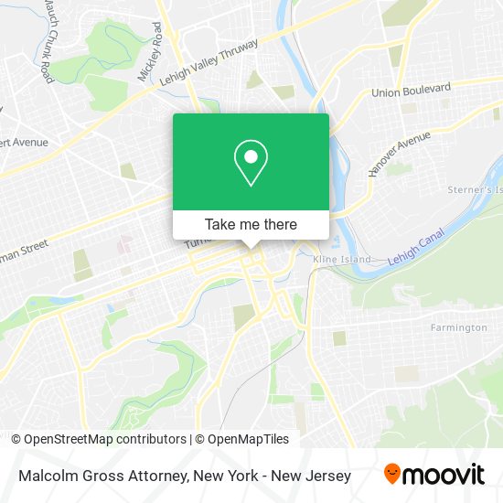 Mapa de Malcolm Gross Attorney