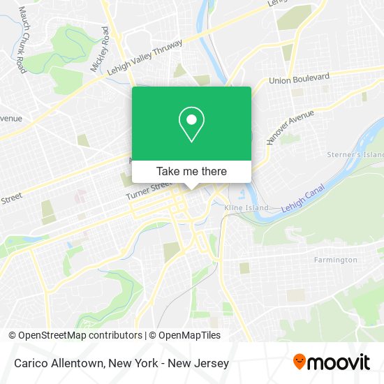 Mapa de Carico Allentown