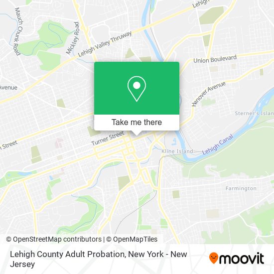 Lehigh County Adult Probation map