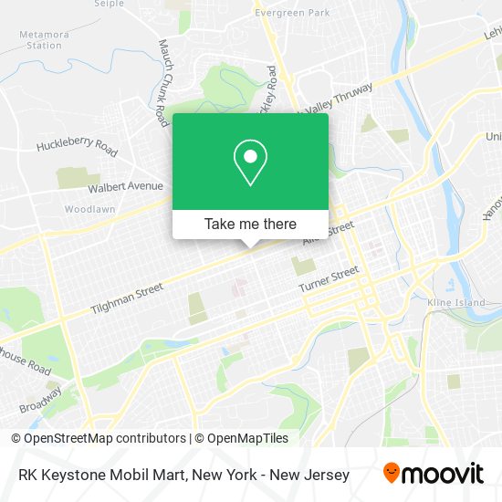 RK Keystone Mobil Mart map