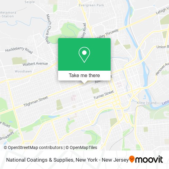 National Coatings & Supplies map