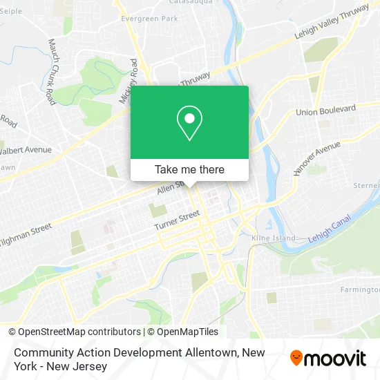 Community Action Development Allentown map