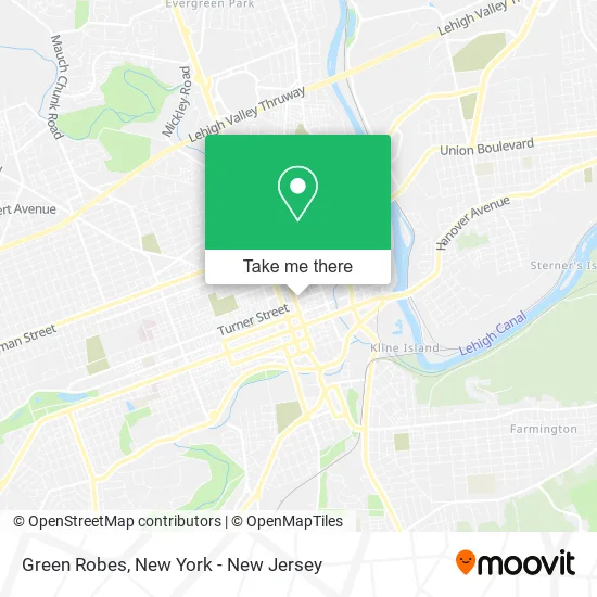 Green Robes map