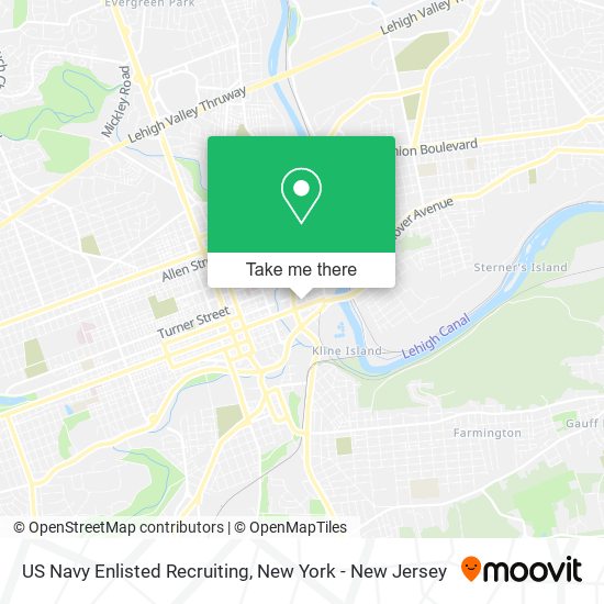 US Navy Enlisted Recruiting map