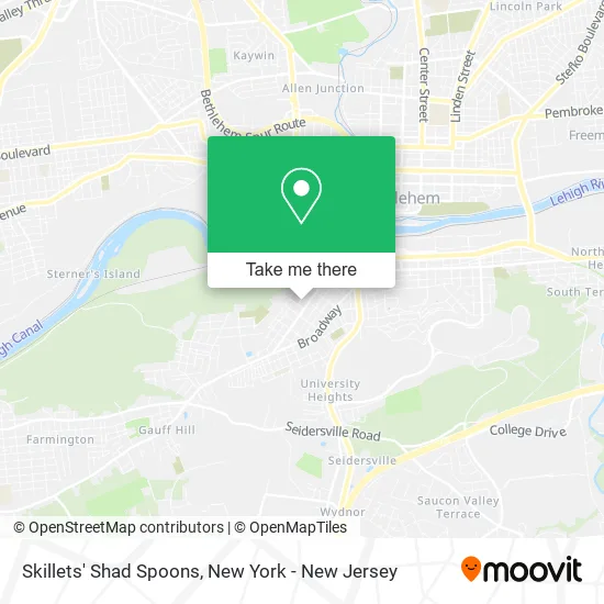 Skillets' Shad Spoons map