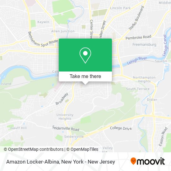 Mapa de Amazon Locker-Albina