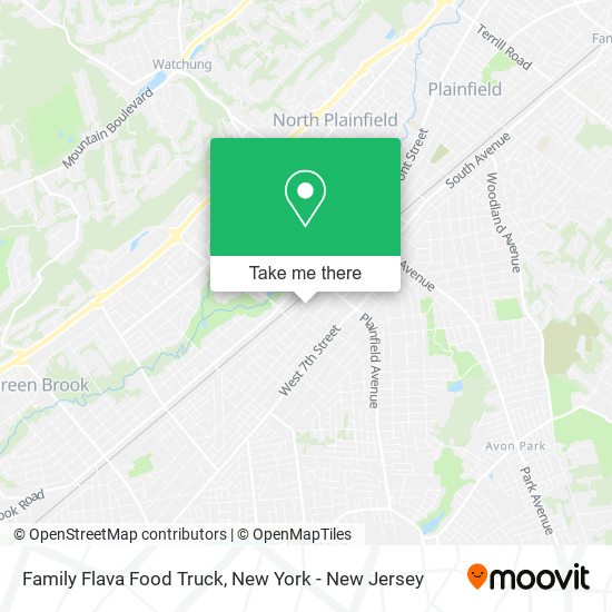 Mapa de Family Flava Food Truck