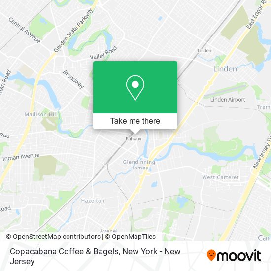 Mapa de Copacabana Coffee & Bagels