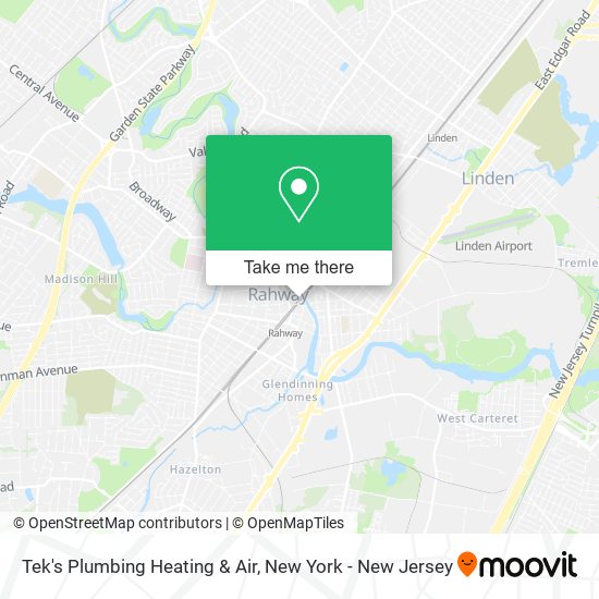 Mapa de Tek's Plumbing Heating & Air