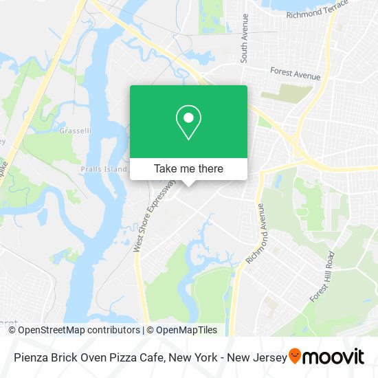 Pienza Brick Oven Pizza Cafe map