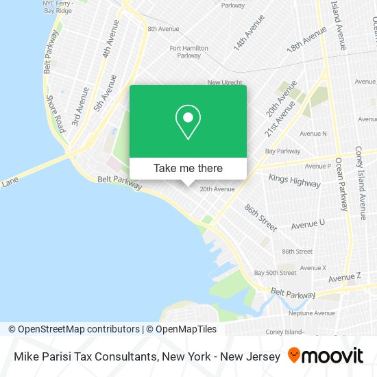 Mike Parisi Tax Consultants map