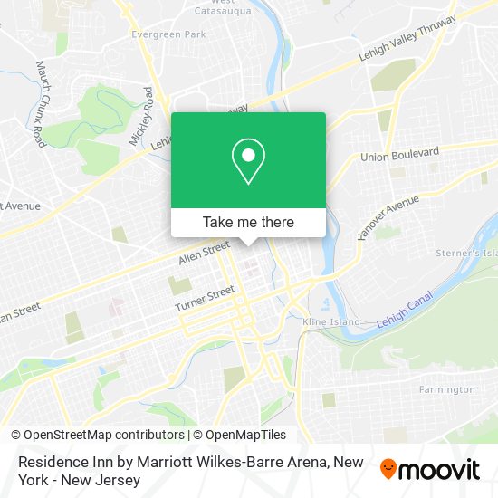 Residence Inn by Marriott Wilkes-Barre Arena map