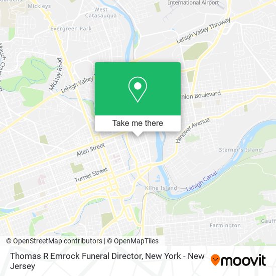 Mapa de Thomas R Emrock Funeral Director