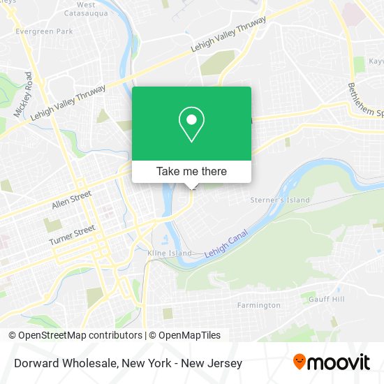 Dorward Wholesale map