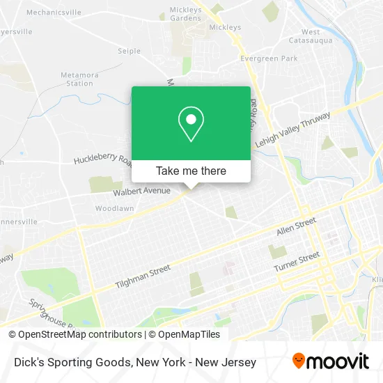 Dick's Sporting Goods map