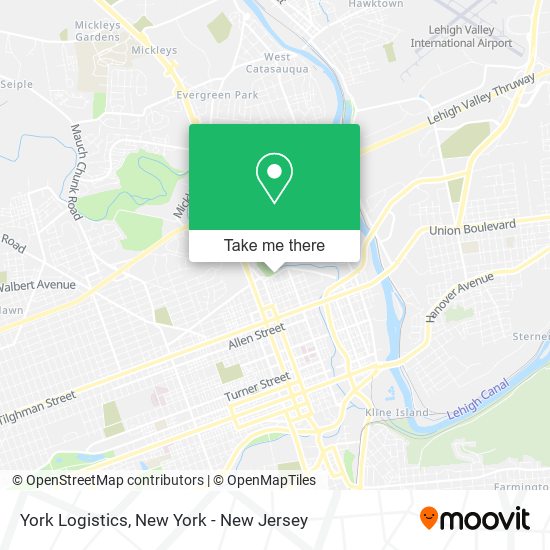 York Logistics map