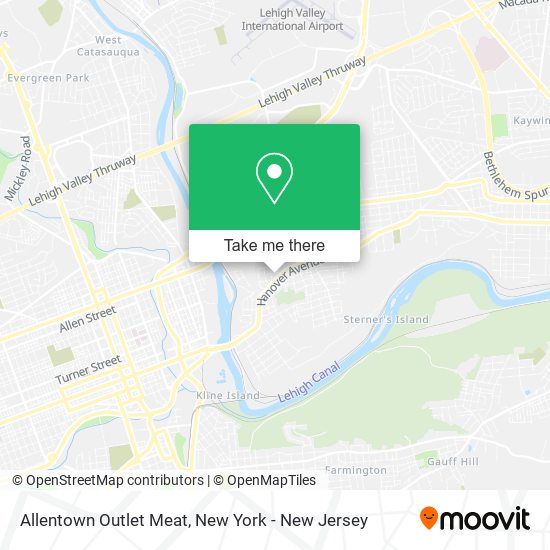 Allentown Outlet Meat map