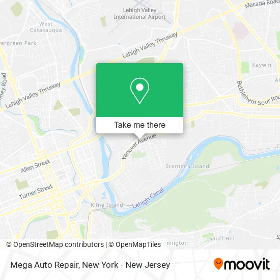 Mega Auto Repair map