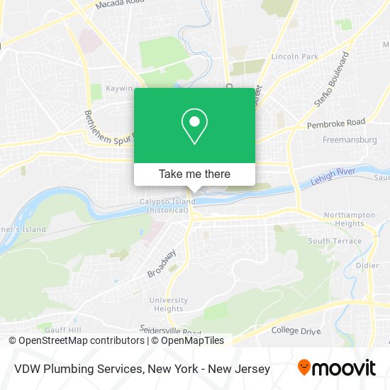 Mapa de VDW Plumbing Services