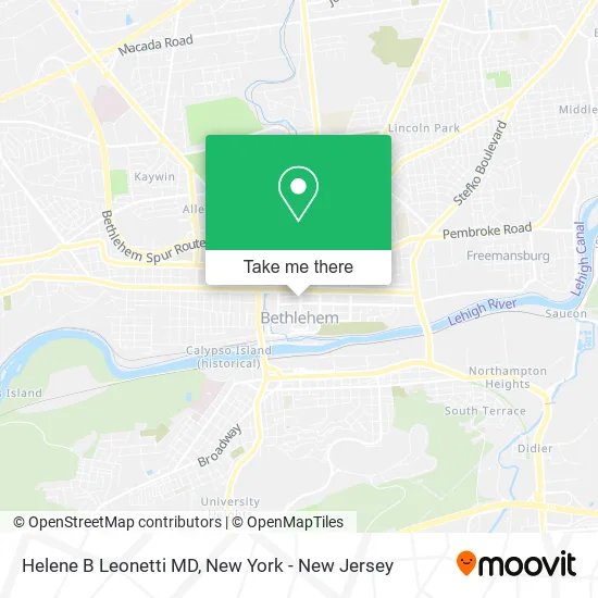 Helene B Leonetti MD map
