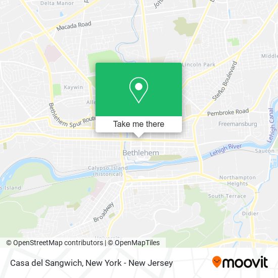 Mapa de Casa del Sangwich