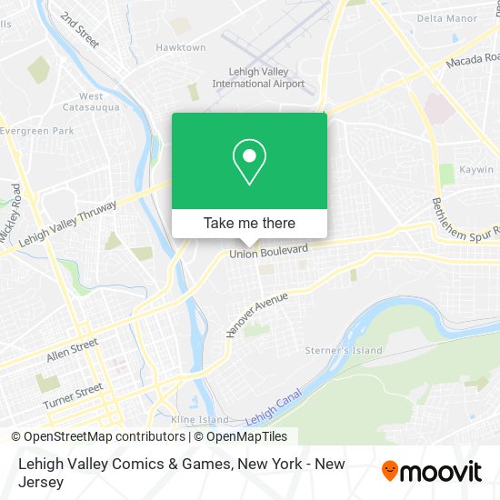 Mapa de Lehigh Valley Comics & Games