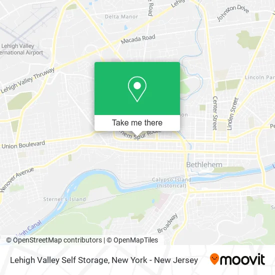 Mapa de Lehigh Valley Self Storage