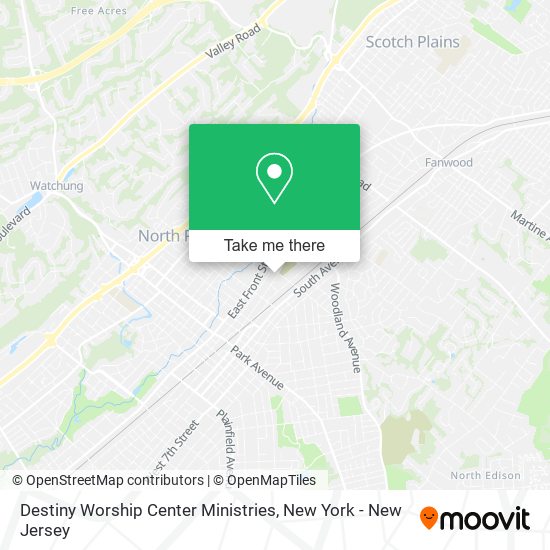 Mapa de Destiny Worship Center Ministries