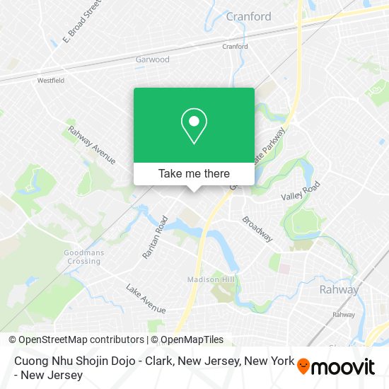 Mapa de Cuong Nhu Shojin Dojo - Clark, New Jersey