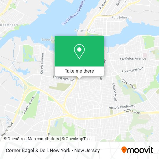 Corner Bagel & Deli map