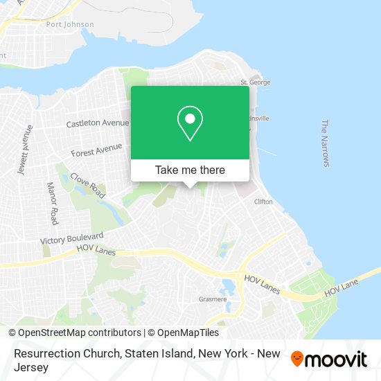 Resurrection Church, Staten Island map