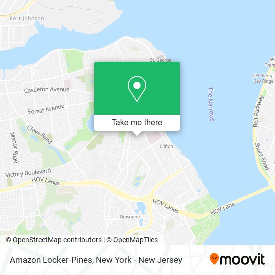 Amazon Locker-Pines map