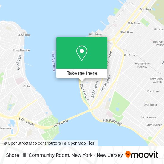Shore Hill Community Room map