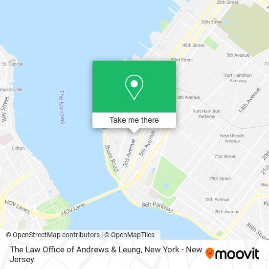 Mapa de The Law Office of Andrews & Leung