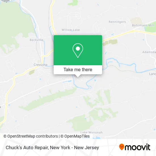 Chuck's Auto Repair map