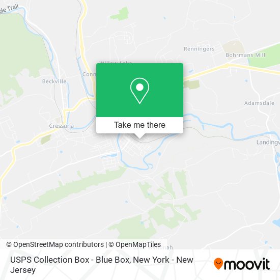 USPS Collection Box - Blue Box map