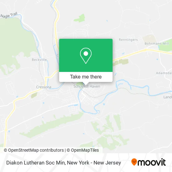Diakon Lutheran Soc Min map