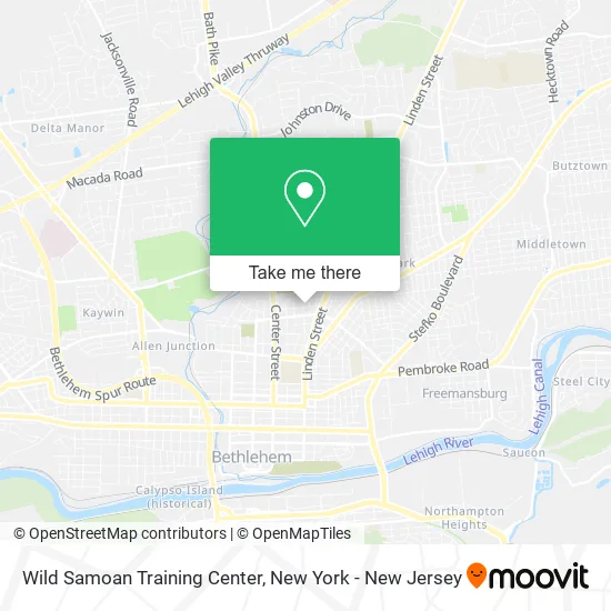Wild Samoan Training Center map