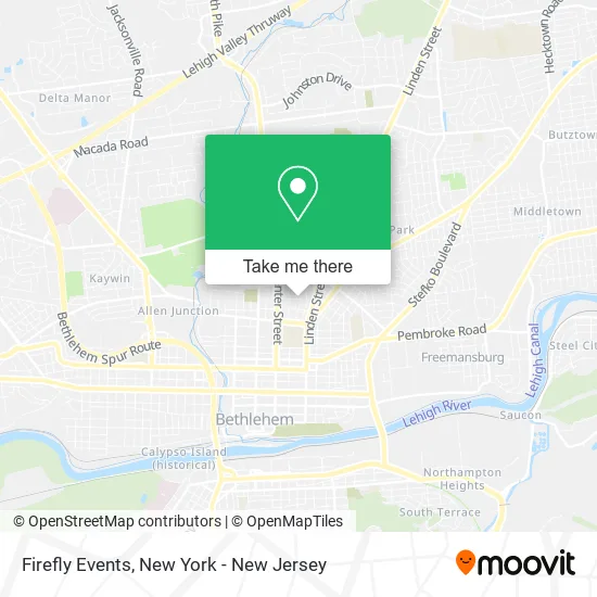 Firefly Events map
