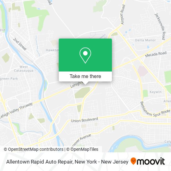 Mapa de Allentown Rapid Auto Repair