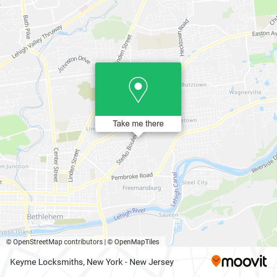 Mapa de Keyme Locksmiths
