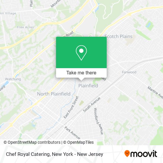 Chef Royal Catering map