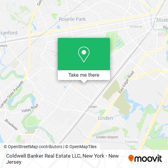 Coldwell Banker Real Estate LLC map