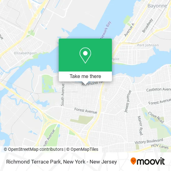 Richmond Terrace Park map