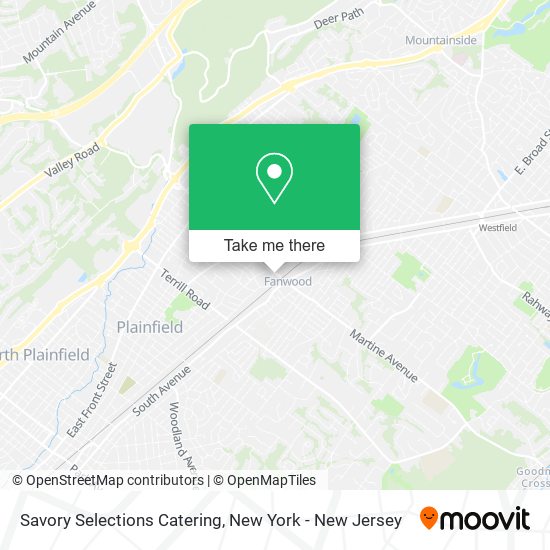 Savory Selections Catering map