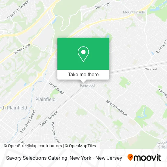 Mapa de Savory Selections Catering