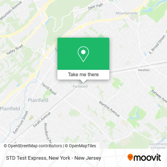 STD Test Express map